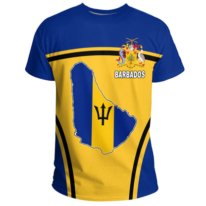 Clothing Barbados Active Flag T Shirt