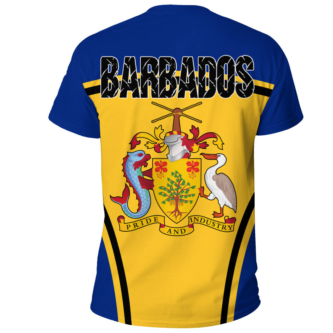 Clothing Barbados Active Flag T Shirt