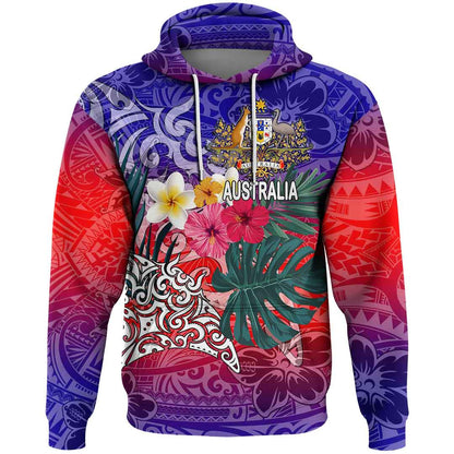 Clothing Australia Style Polynesian Tattoo Hoodie