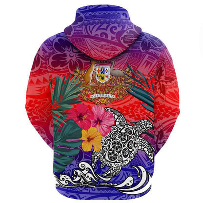 Clothing Australia Style Polynesian Tattoo Hoodie