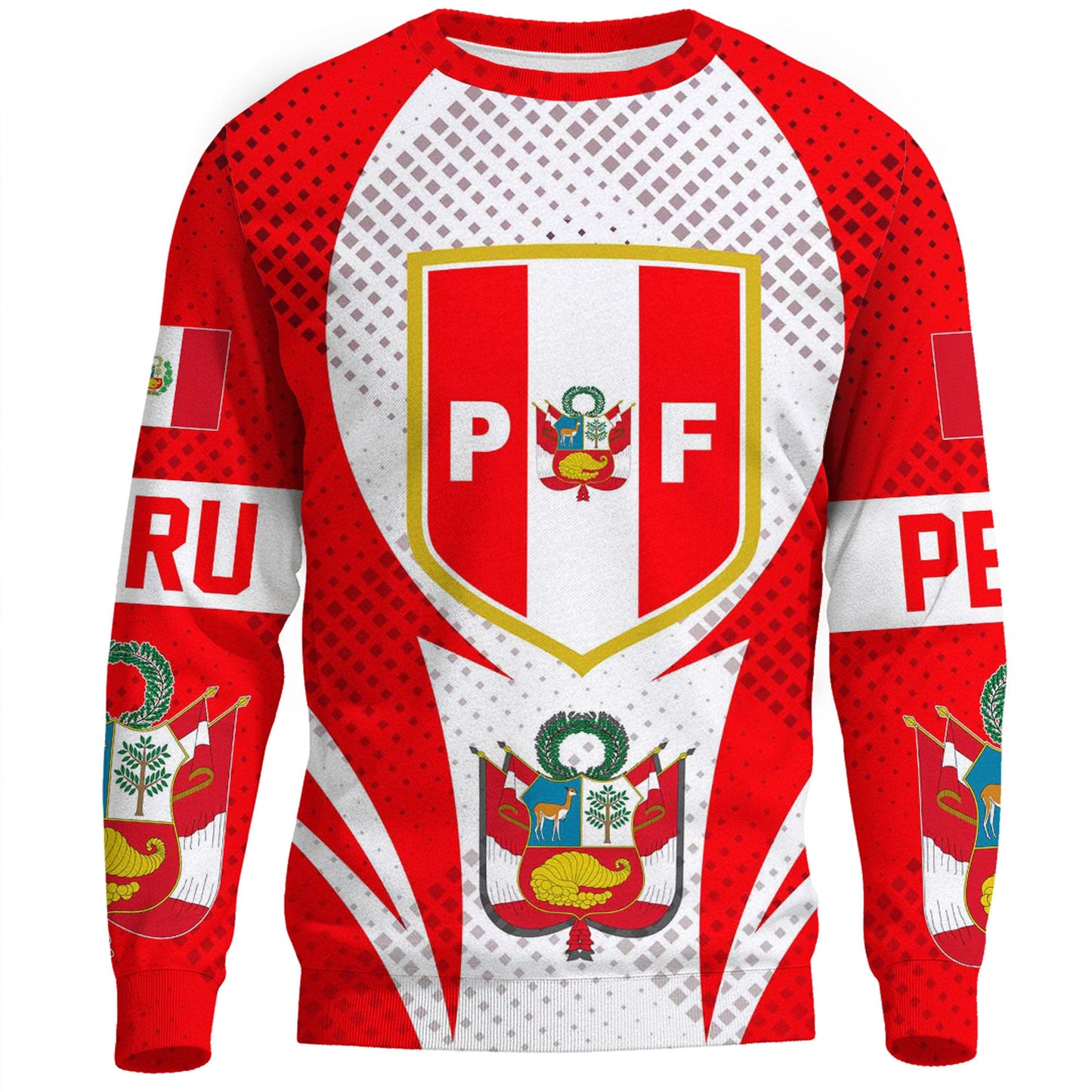 Clothing Peru Active Flag Sporty Style Sweatshirts