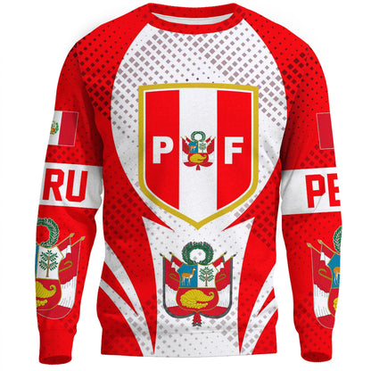 Clothing Peru Active Flag Sporty Style Sweatshirts