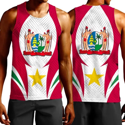 Clothing Suriname Active Flag Sporty Style Tank Top
