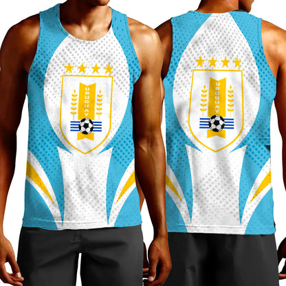 Clothing Uruguay Active Flag Sporty Style Tank Top