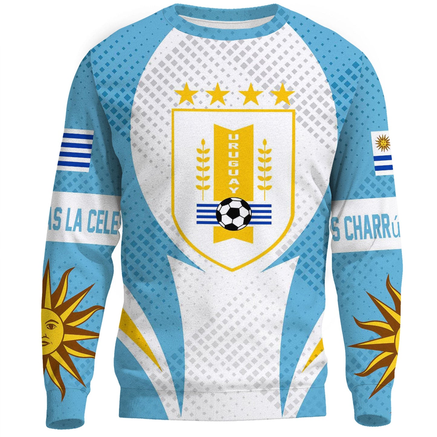 Clothing Uruguay Active Flag Sporty Style Sweatshirts