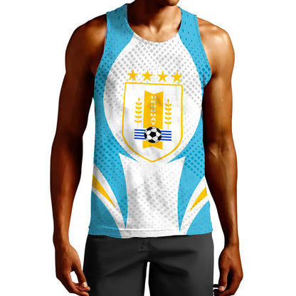 Clothing Uruguay Active Flag Sporty Style Tank Top
