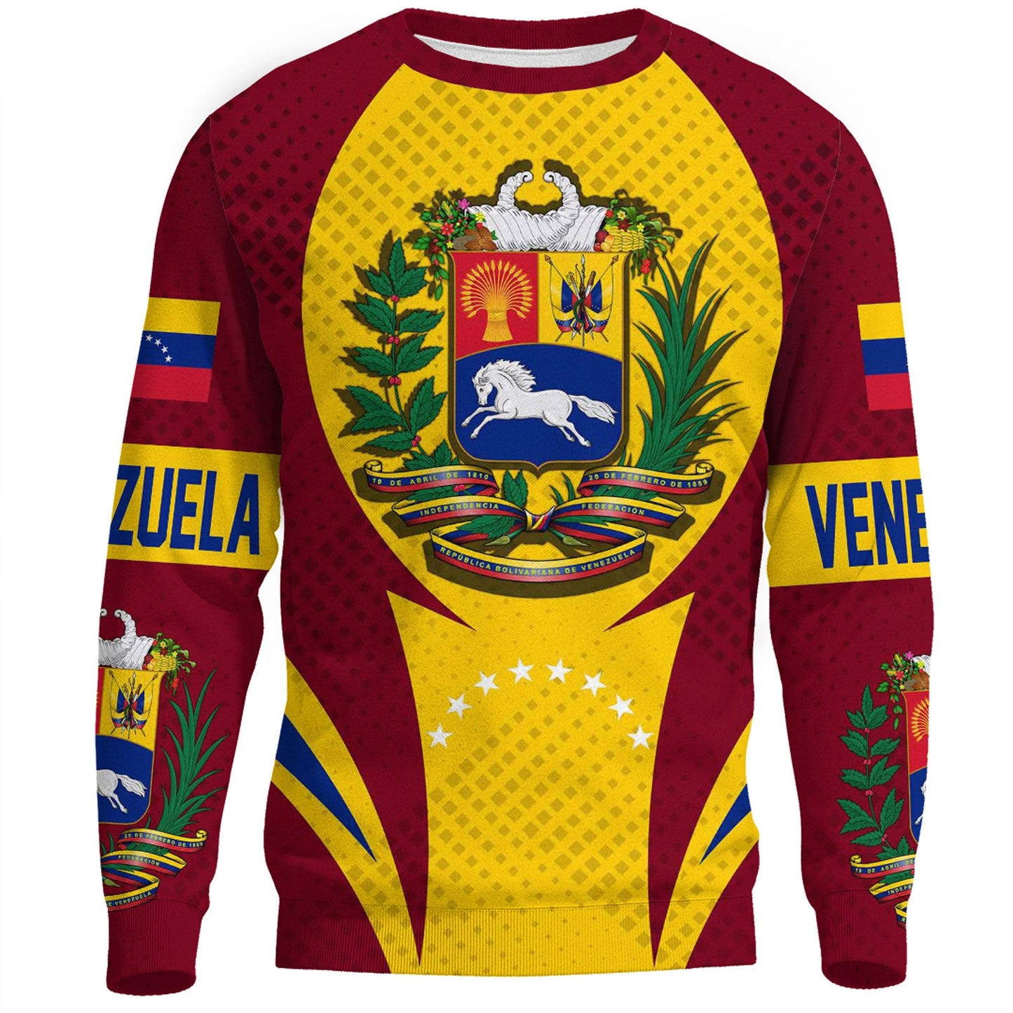 Clothing Venezuela Action Flag Spoty Style Sweatshirts