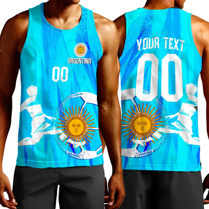 Clothing Custom Argentina Football Fan Tank Top