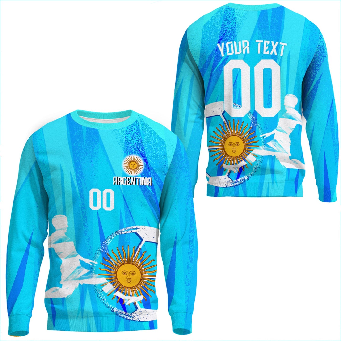 Clothing Custom Argentina Football Fan Sweatshirts