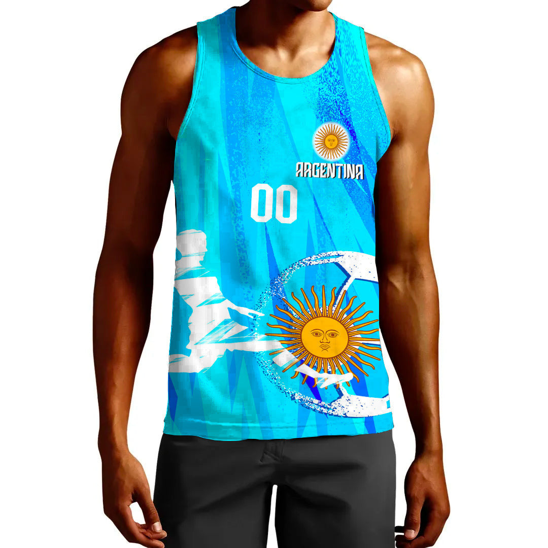Clothing Custom Argentina Football Fan Tank Top
