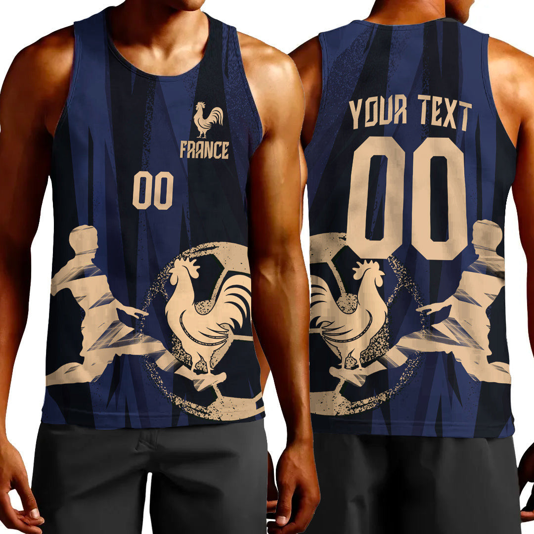 Clothing Custom France Football Fan Tank Top