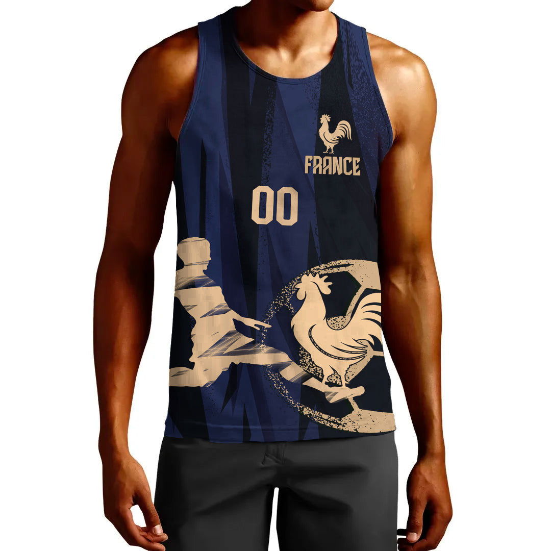 Clothing Custom France Football Fan Tank Top