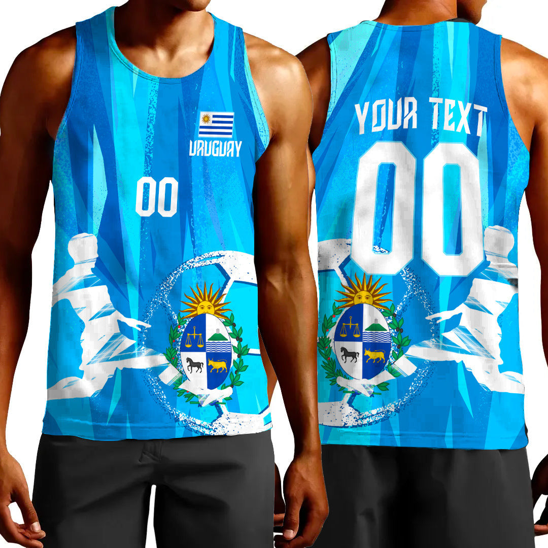 Clothing Custom Uruguay Football Fan Tank Top