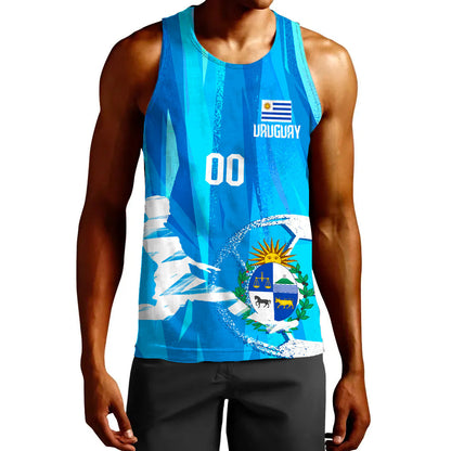 Clothing Custom Uruguay Football Fan Tank Top