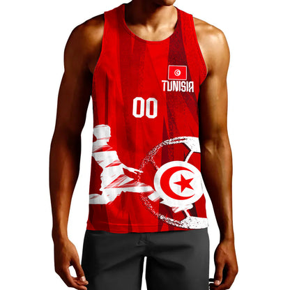 Clothing Custom Tunisia Football Fan Tank Top