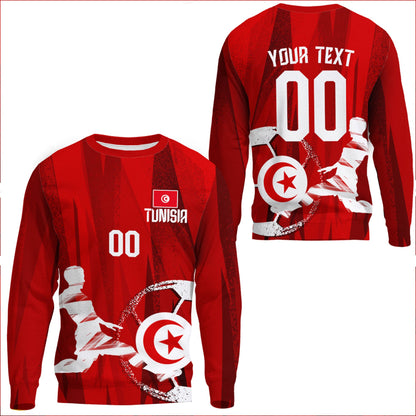 Clothing Custom Tunisia Football Fan Sweatshirts