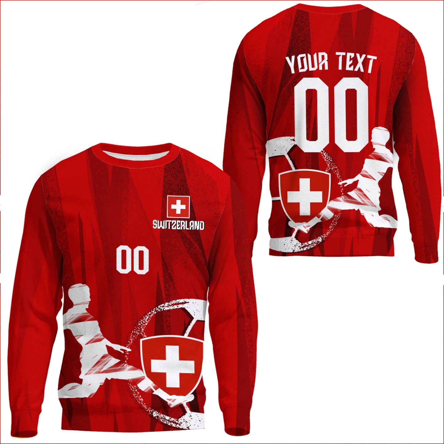 Clothing Custom Switzerland Football Fan Sweatshirts