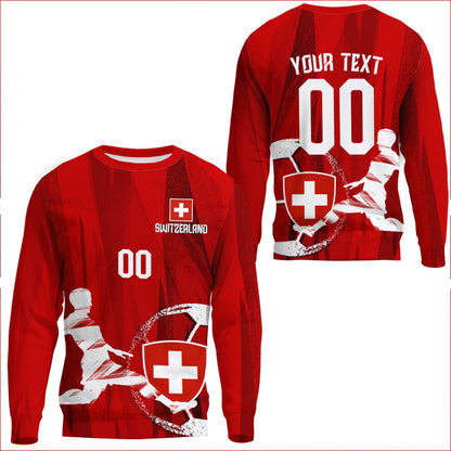 Clothing Custom Switzerland Football Fan Sweatshirts