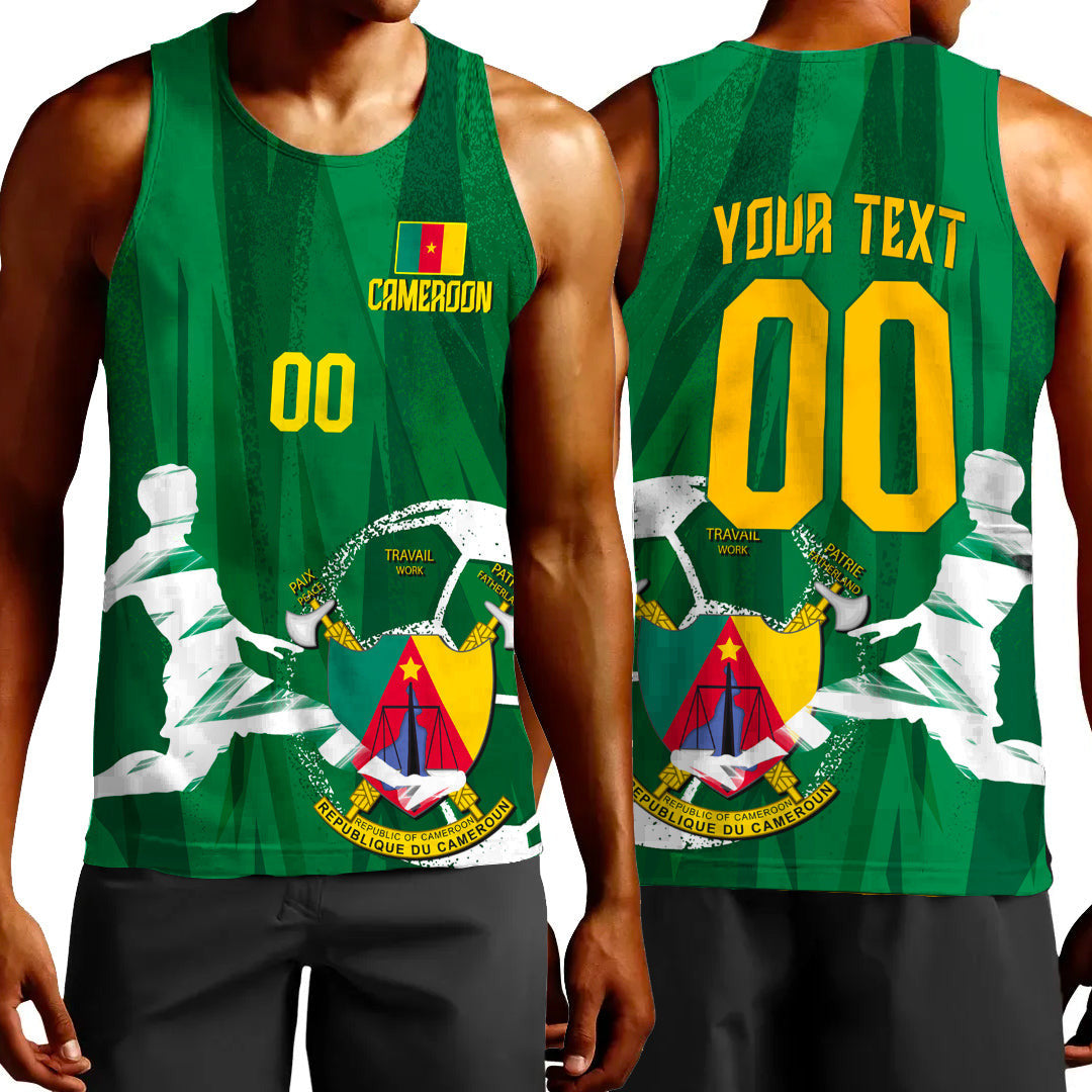 Clothing Custom Cameroon Football Fan Tank Top