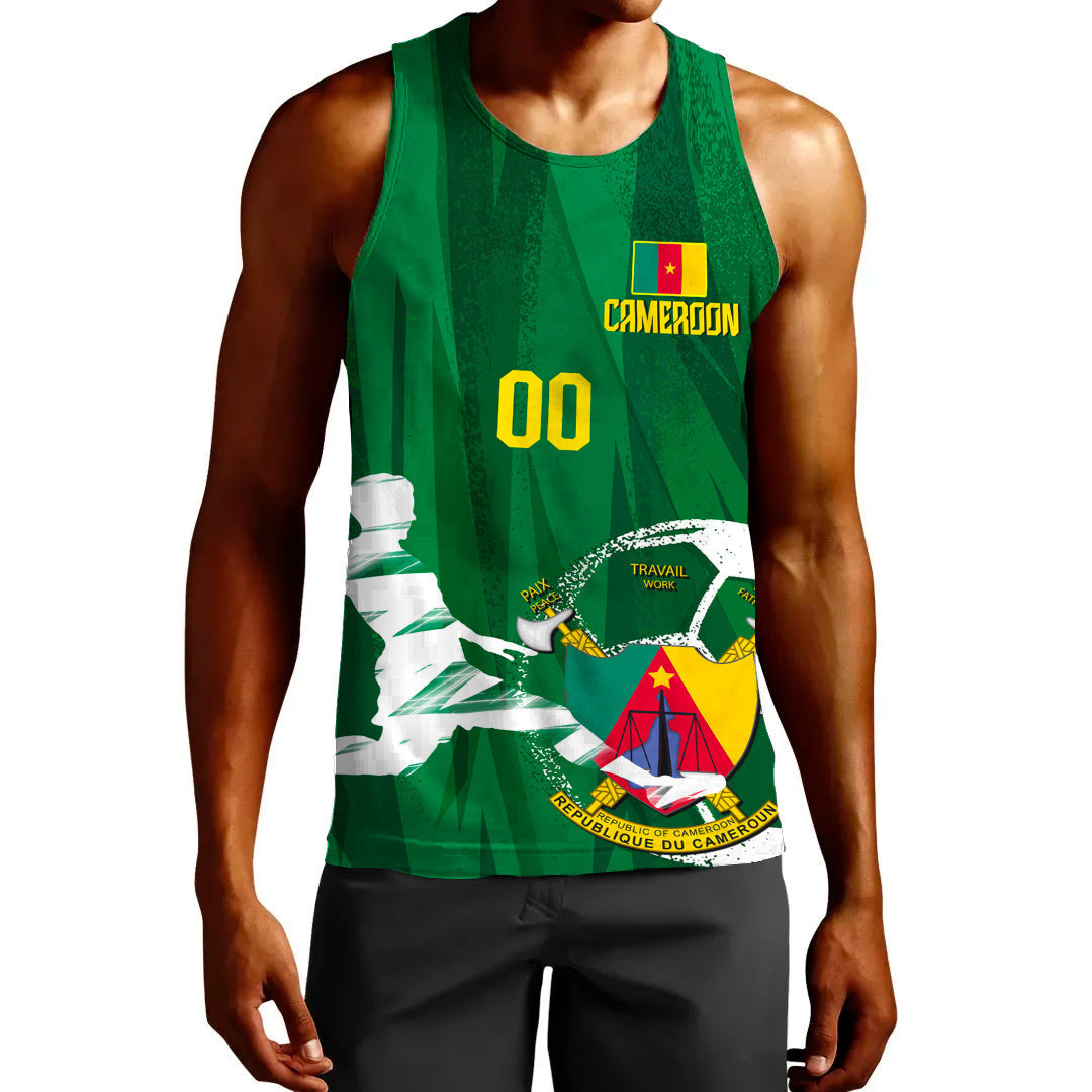 Clothing Custom Cameroon Football Fan Tank Top