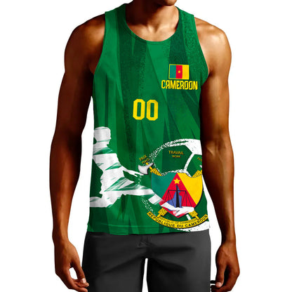 Clothing Custom Cameroon Football Fan Tank Top