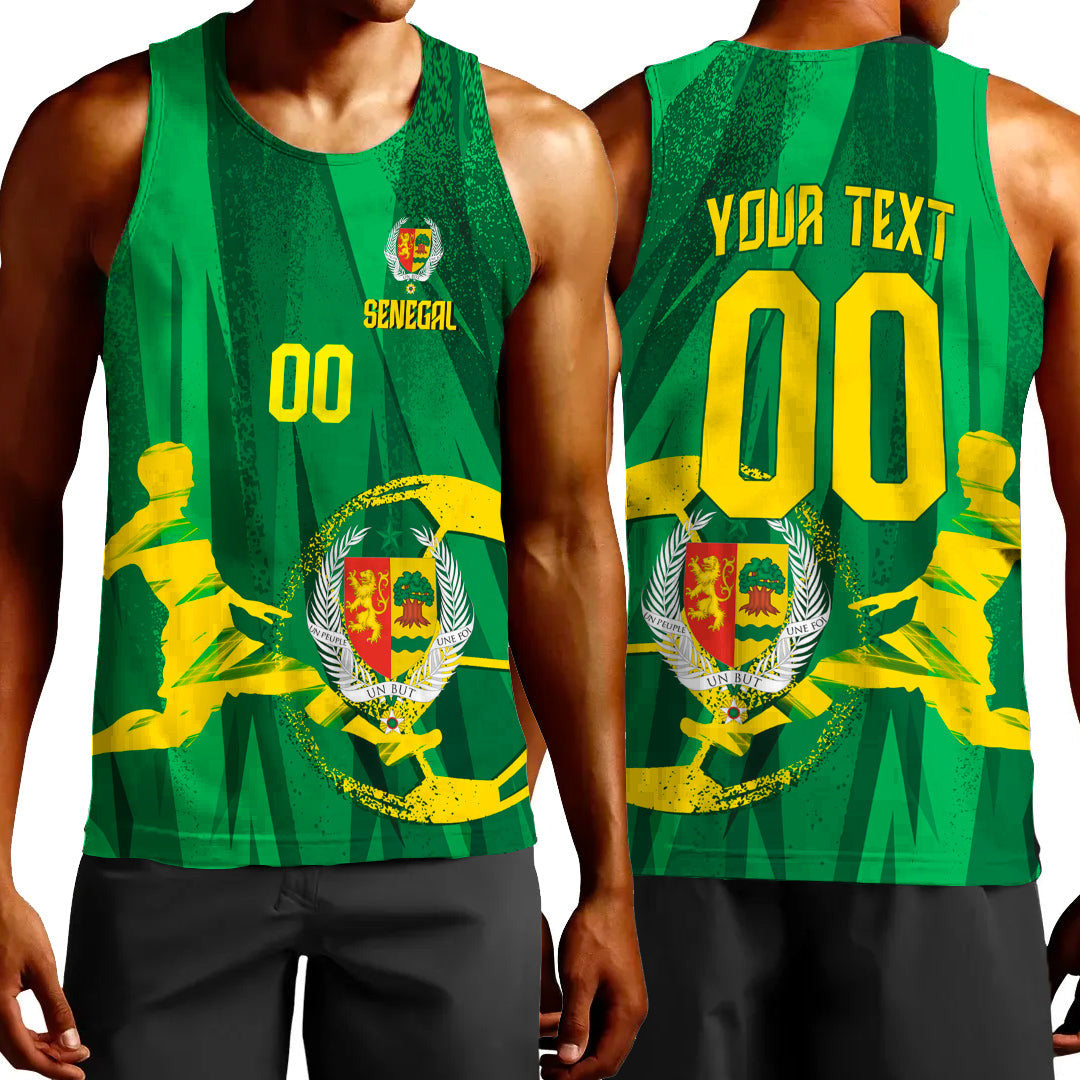 Clothing Custom Senegal Football Fan Tank Top