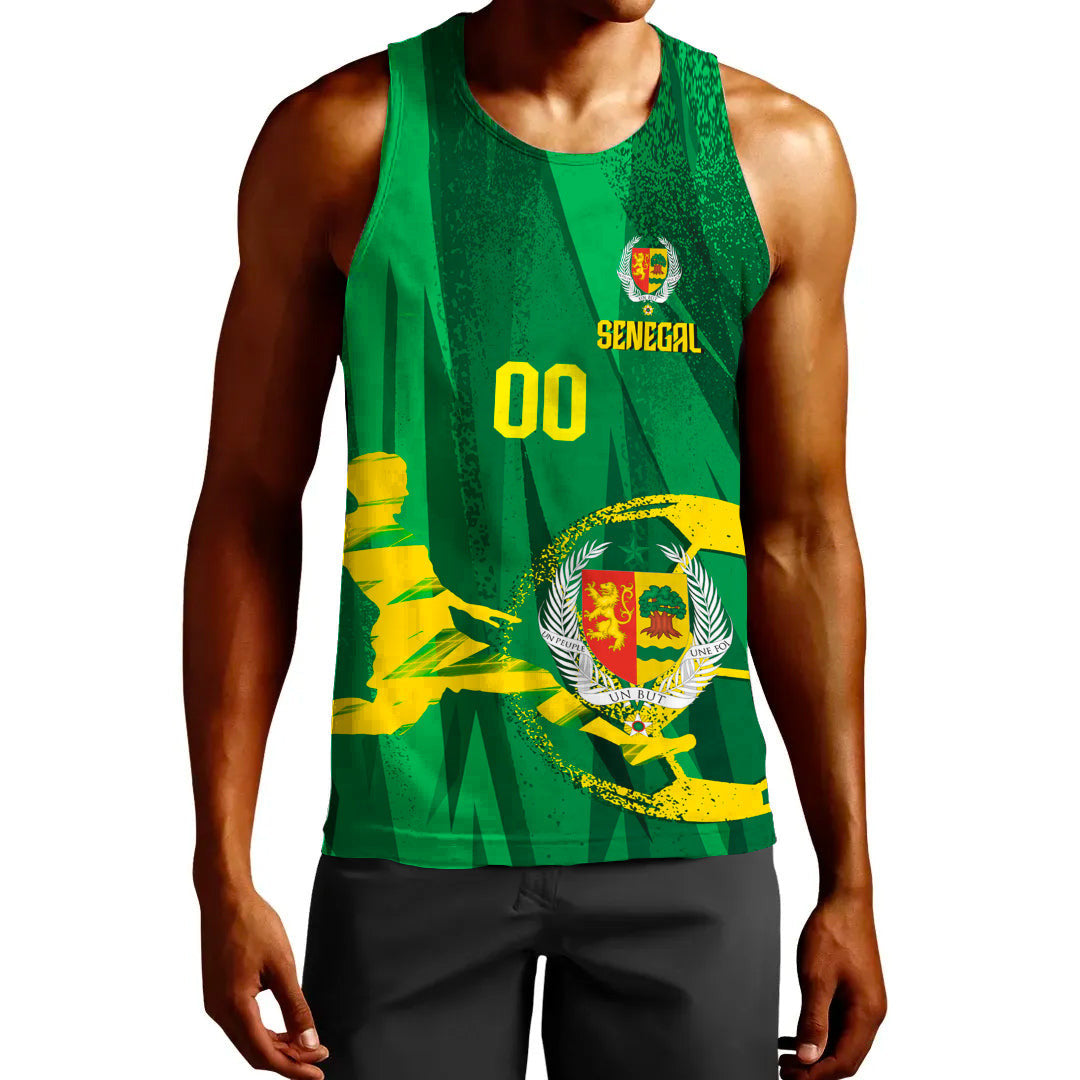 Clothing Custom Senegal Football Fan Tank Top