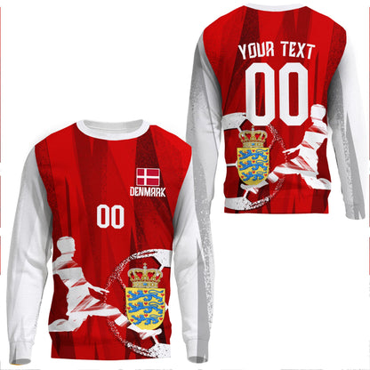 Clothing Custom Denmark Football Fan Sweatshirts