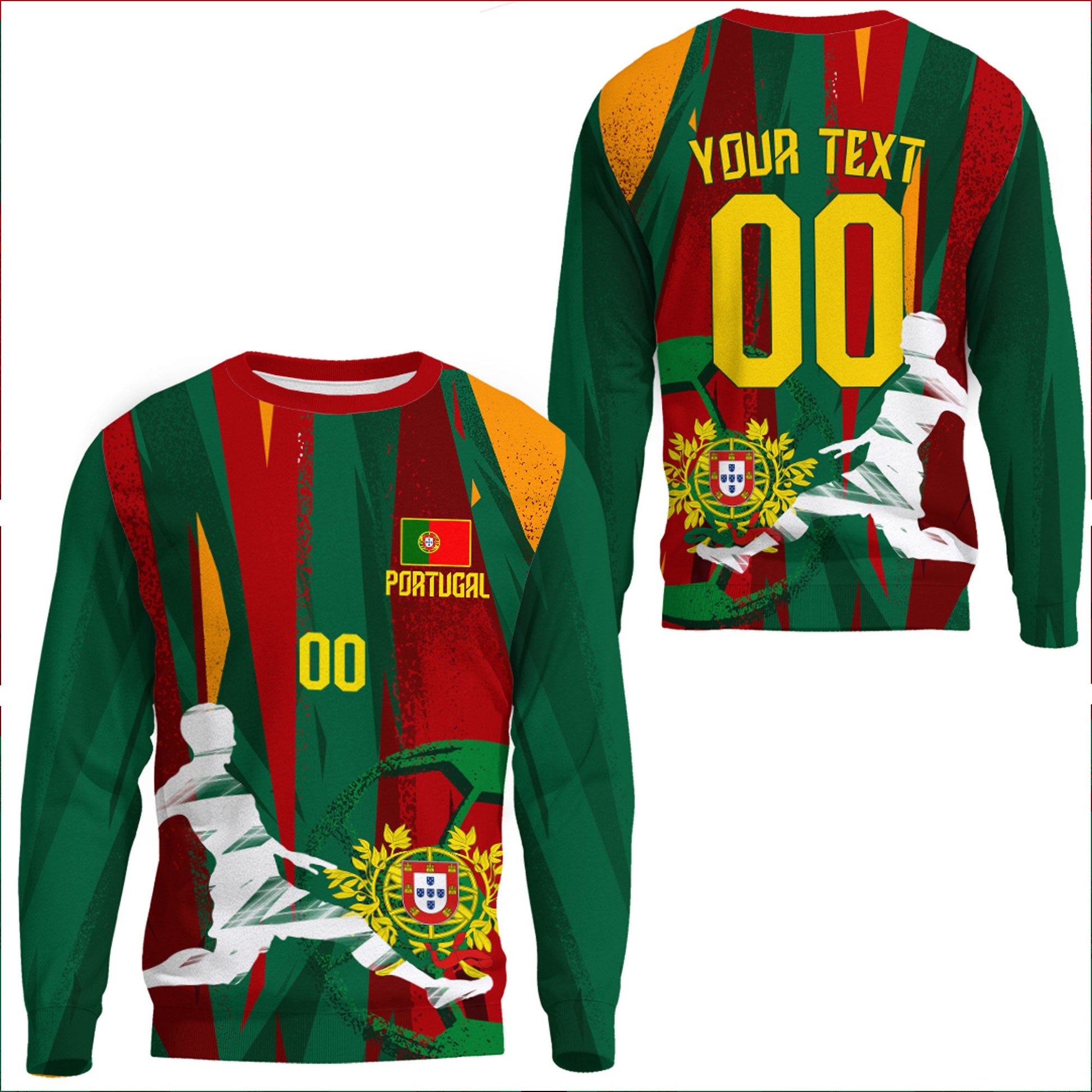 Clothing Custom Portugal Football Fan Sweatshirts