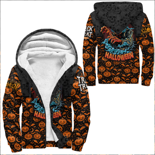 Clothing A Halloween Zombie Sherpa Hoodies