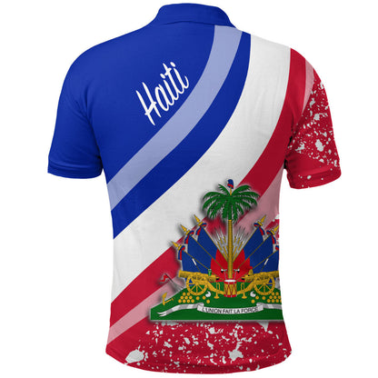 Clothing Haiti Special Flag Polo Shirt