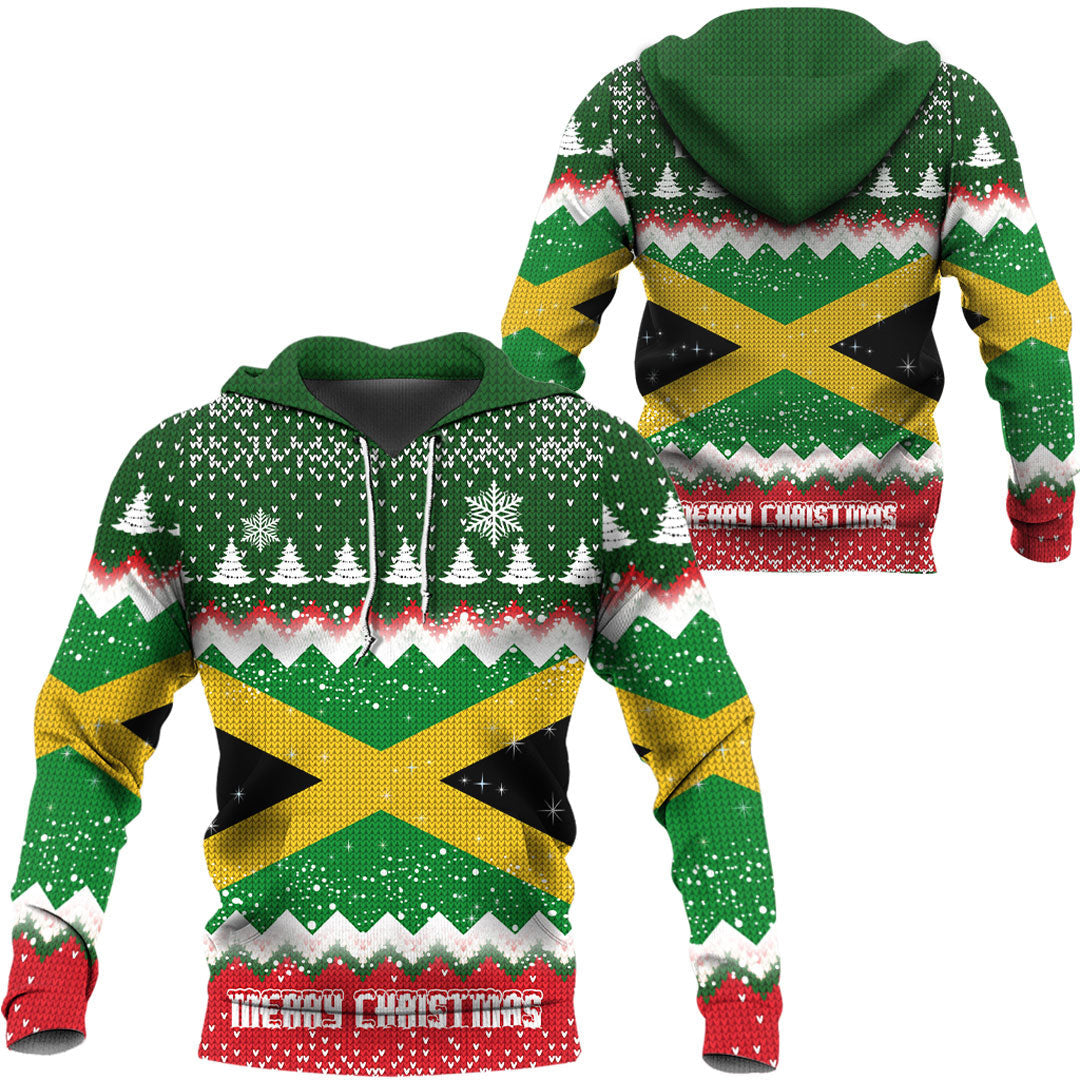 Xmas Clothing Jamaica Merry Christmas Hoodie