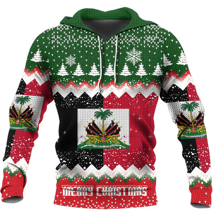 Xmas Clothing Haiti 1964 Merry Christmas Hoodie