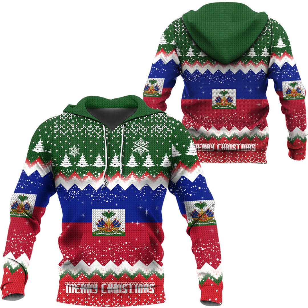 Xmas Clothing Haiti Merry Christmas Hoodie