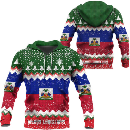 Xmas Clothing Haiti Merry Christmas Hoodie
