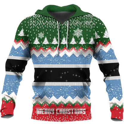 Xmas Clothing Botswana Merry Christmas Hoodie