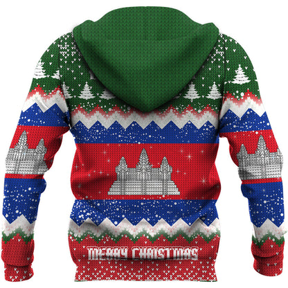 Cambodia Hoodie Merry Christmas