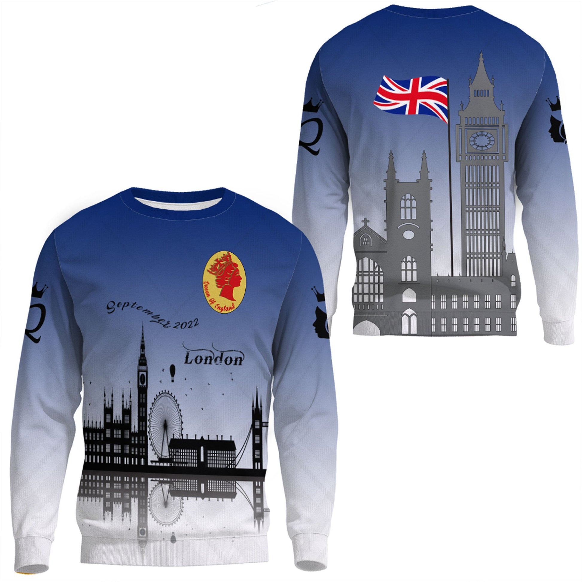 Clothing Queen Of England Sweatshirts