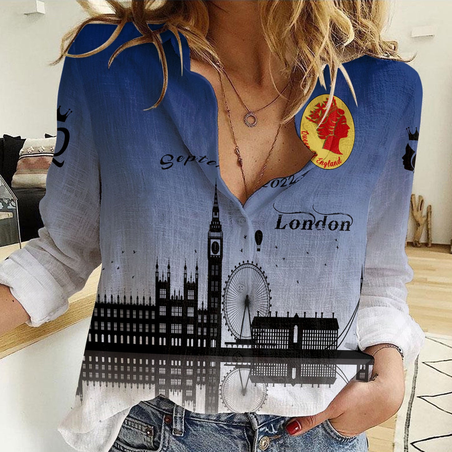 Clothing Queen Of England Women Casual Shirt