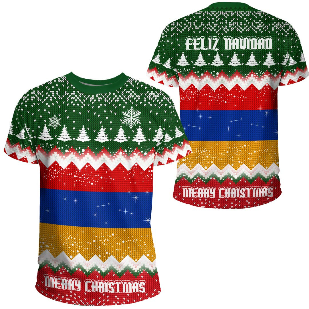 Xmas Clothing Armenia Merry Christmas T Shirt