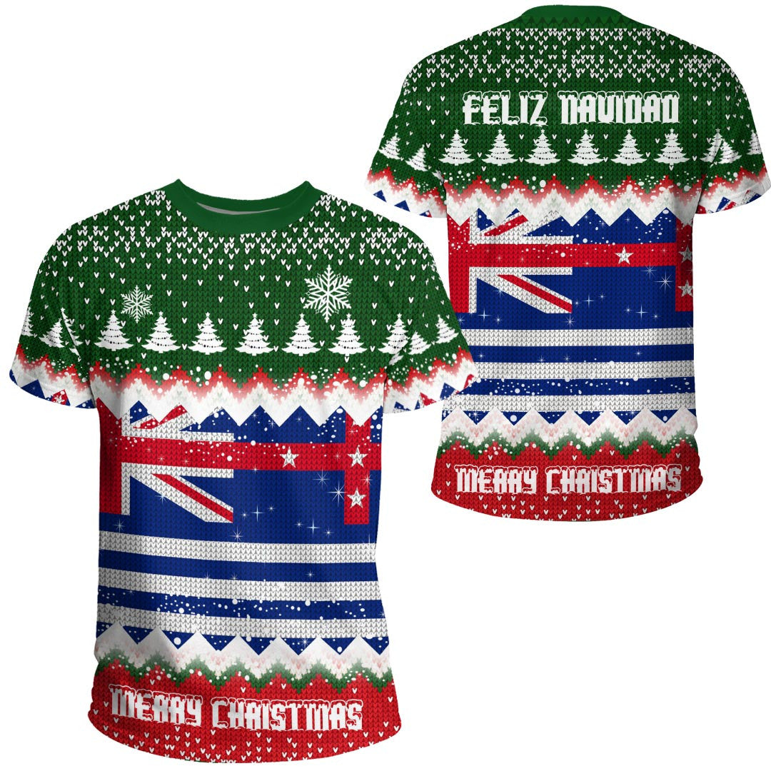 Xmas Clothing Australia Murray River Flag Merry Christmas T Shirt