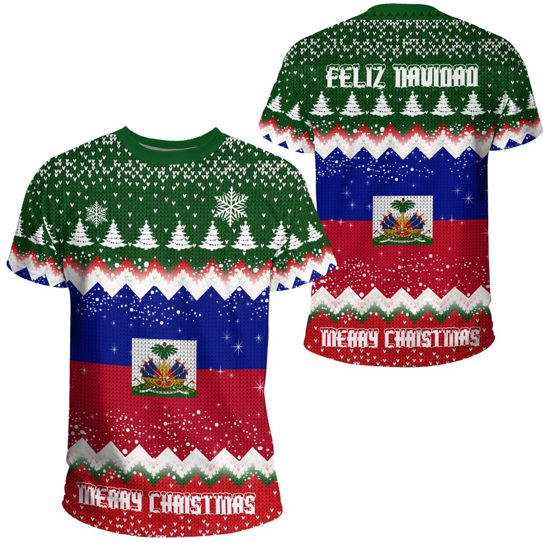 Xmas Clothing Haiti Merry Christmas T Shirt