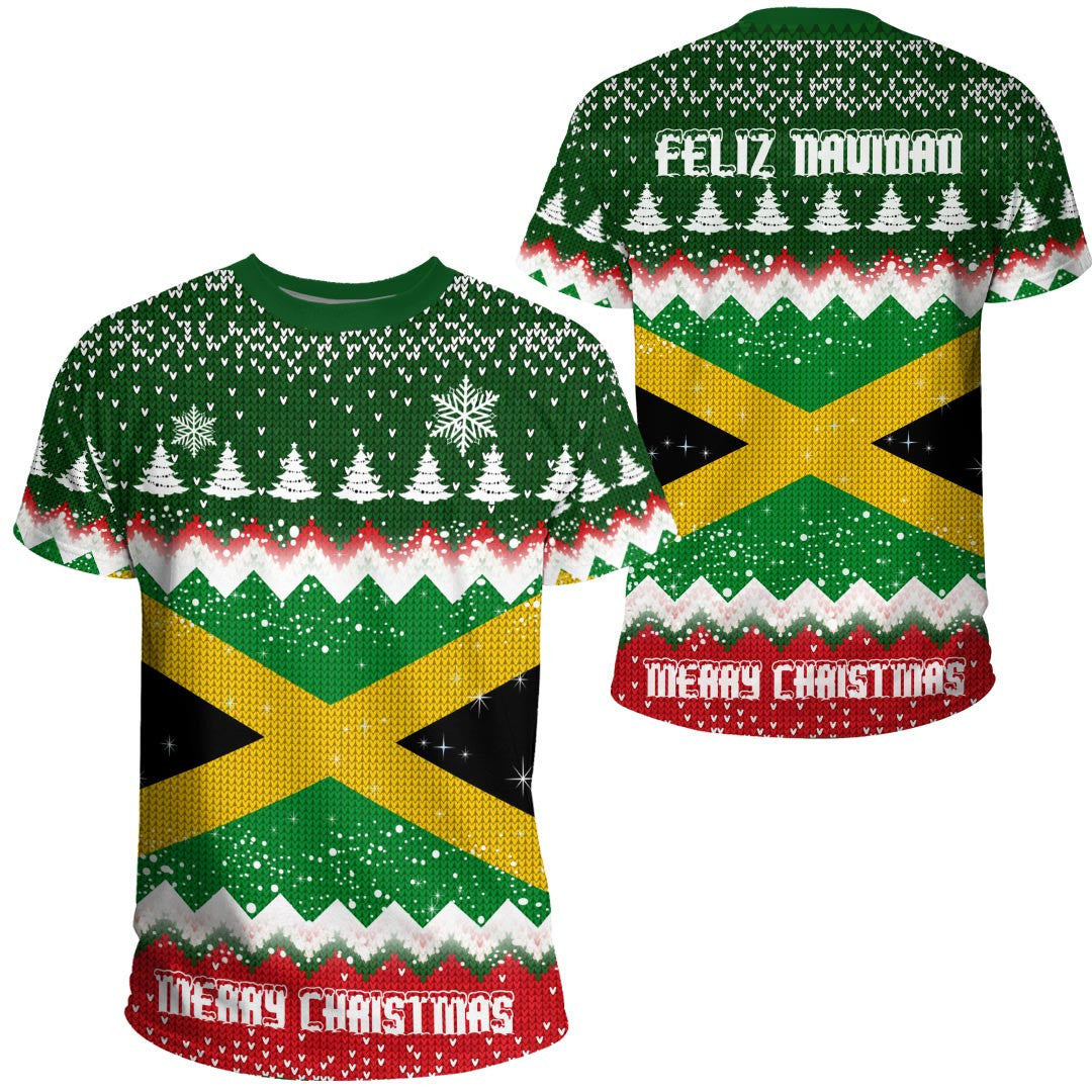 Xmas Clothing Jamaica Merry Christmas T Shirt