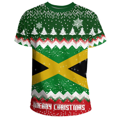 Xmas Clothing Jamaica Merry Christmas T Shirt