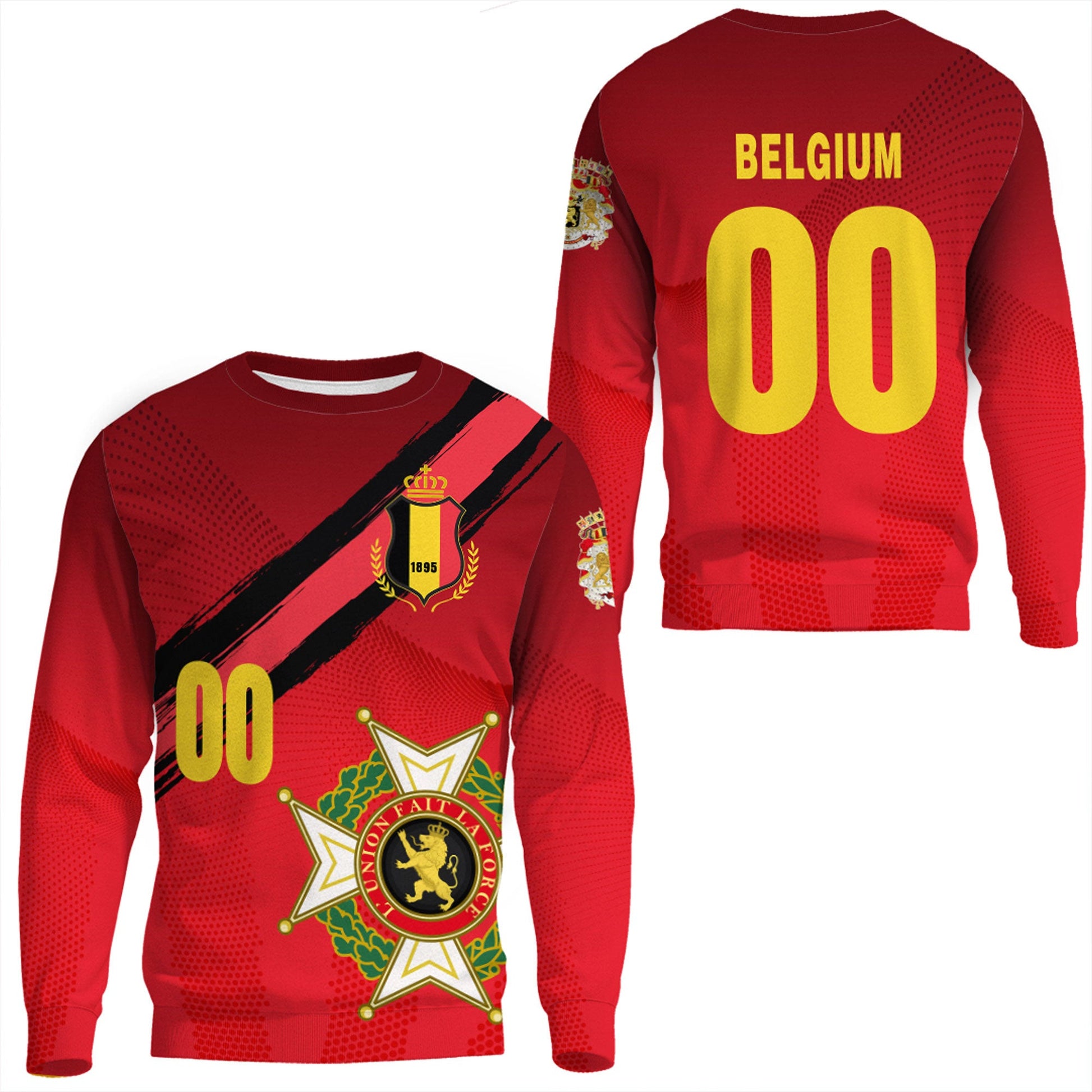 Clothing Belgium Soccer Jersey Style Sweatshirts