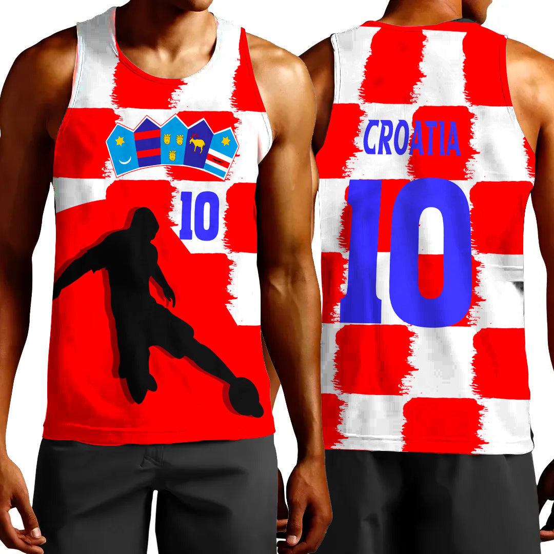 Clothing Croatia Soccer Jersey Style Tank Top
