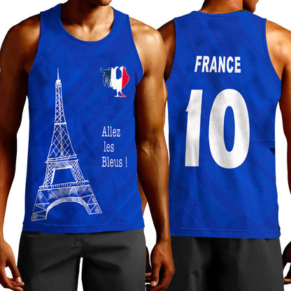 Clothing France Soccer Jersey Style Tank Top