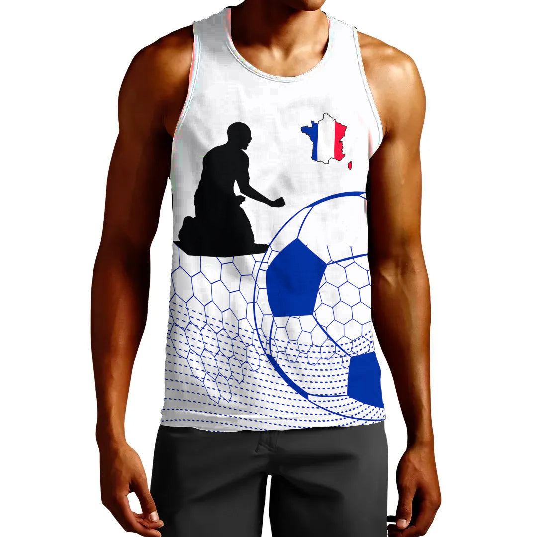 Clothing France Soccer Jersey Style White Version Tank Top