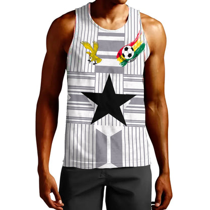 Clothing Ghana Soccer Jersey Style Tank Top