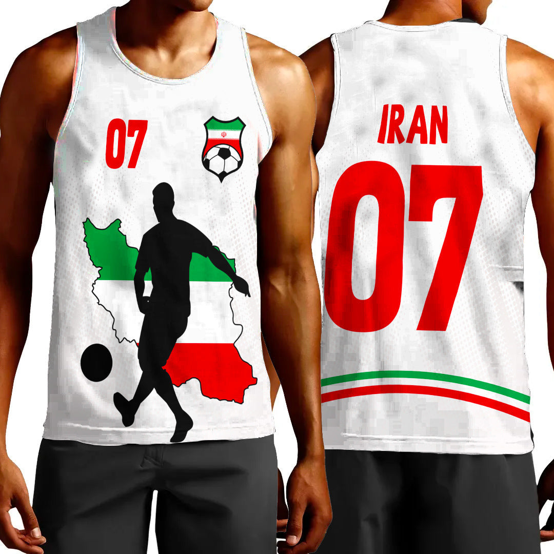 Clothing Iran Soccer Jersey Style Tank Top